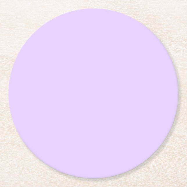 Plain Lilac Background Underlägg Papper Rund (Framsidan)
