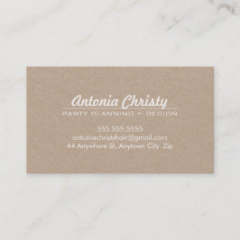 PLAIN MODERN ECO Kraftfull, modern, vit skrift Visitkort