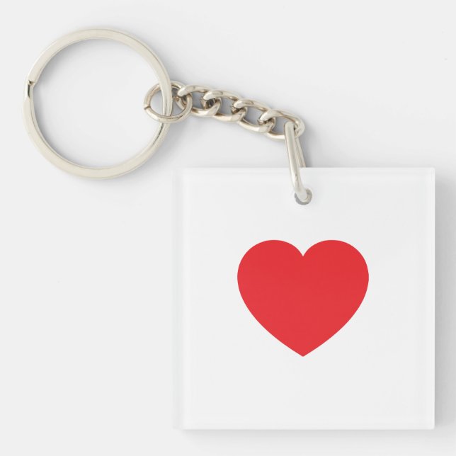 Plain Modern White Red Love Heart Graphic (Framsidan)