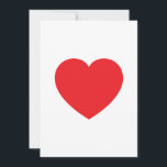 Plain Modern White Red Love Heart Graphic Julkort<br><div class="desc">Plain Minimalist Modern Designs. They're all simple,  attractive,  unique.</div>