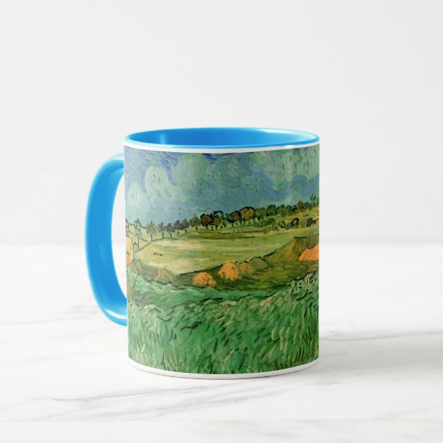 Plain Near Auvers av Vincent van Gogh Mugg (Framsida vänster)