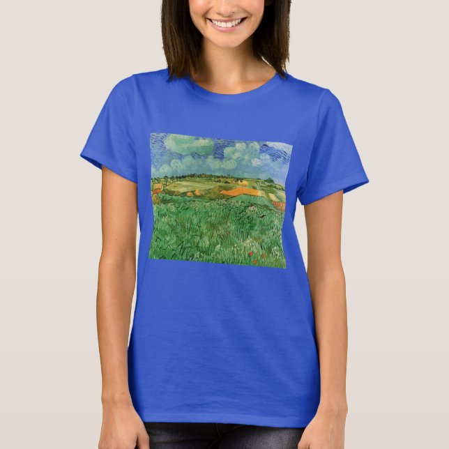 Plain Near Auvers av Vincent van Gogh T Shirt (Framsida)
