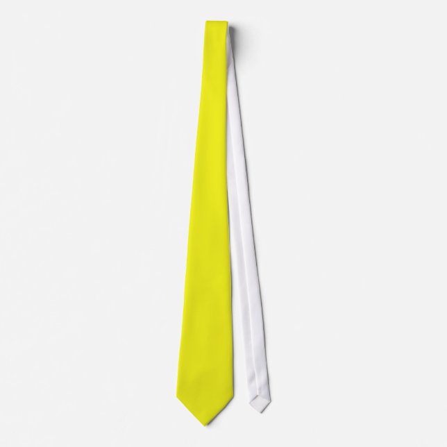 Plain Neon Gult Necktie Slips (Framsida)