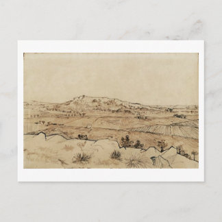Plain of La Crau, Vincent van Gogh Vykort