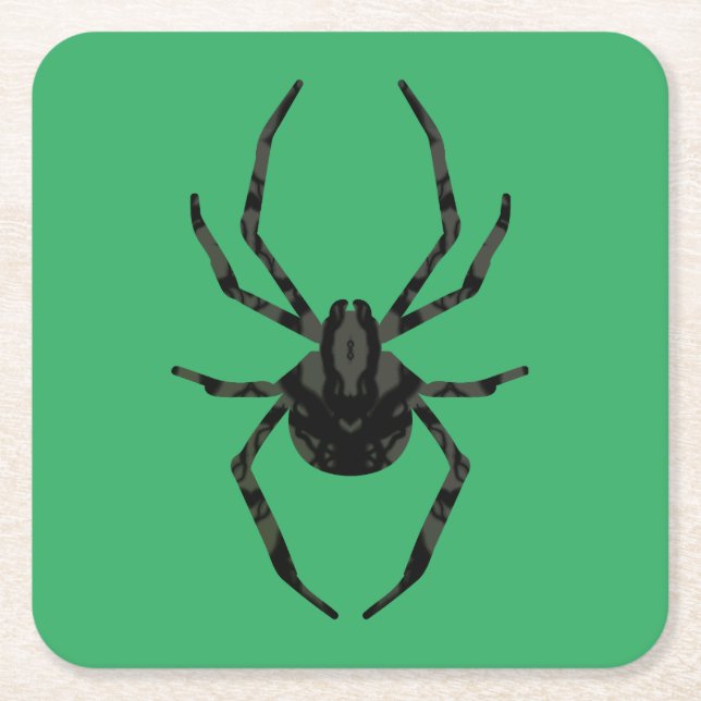 Plain Old Spider Underlägg Papper Kvadrat (Framsidan)