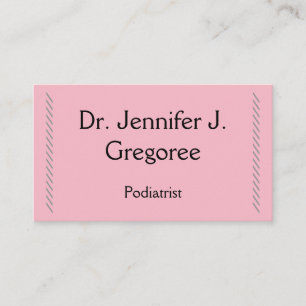 Plain Podiatrist Affärskort Visitkort