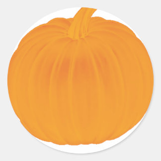 Plain Pumpkin Runt Klistermärke