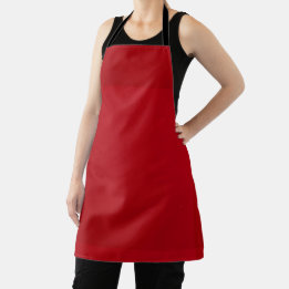 Plain Red Färg Apron