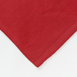 Plain Red Färg Fleecefilt