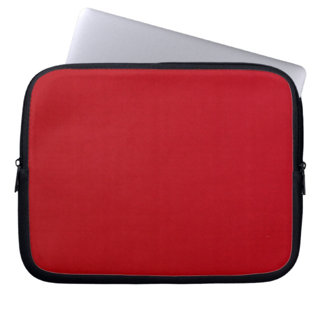 Plain Red Färg Laptop Fodral (Framsidan)