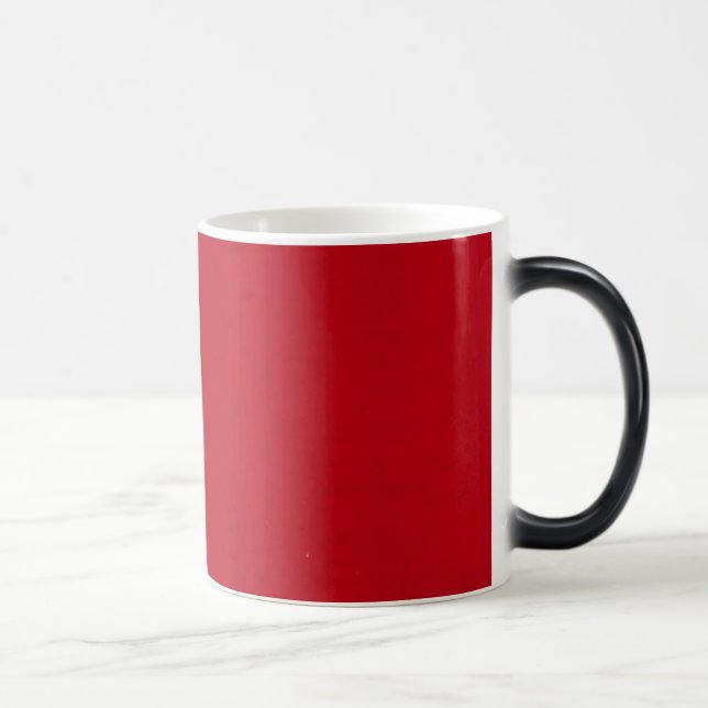 Plain Red Färg Magisk Mugg (Höger)