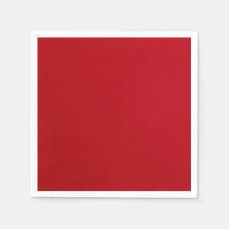 Plain Red Färg Pappersservett