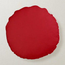 Plain Red Färg Rund Kudde