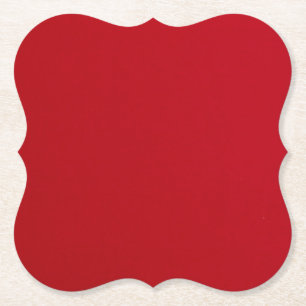 Plain Red Färg Underlägg Papper
