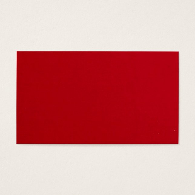 Plain Red Färg Visitkort (Framsidan)