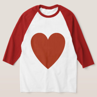 Plain Red Heart T Shirt