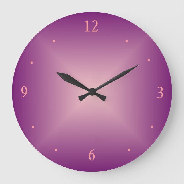 Plain Ro Rosa > Wall Clock Stor Klocka (Framsida)