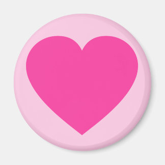 Plain Rosa Heart Magnet
