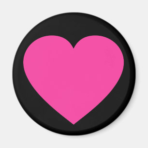 Plain Rosa Heart Magnet