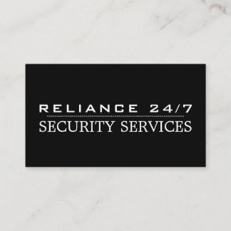Plain Security Service Visitkort