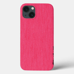 Plain Shock rosa med Wood Grain Monogram