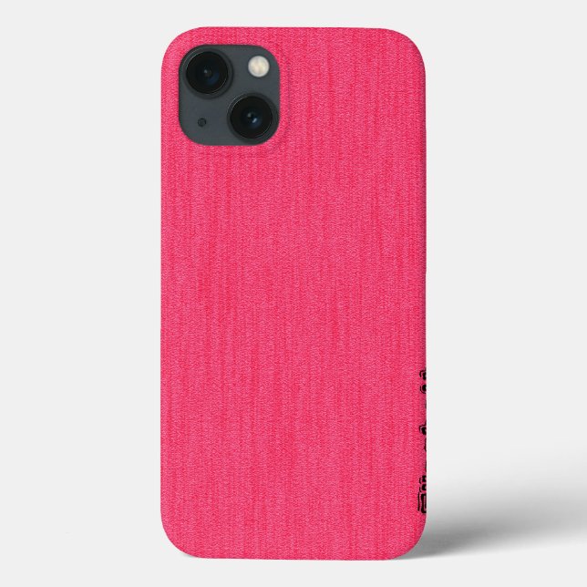 Plain Shock rosa med Wood Grain Monogram (Baksida)