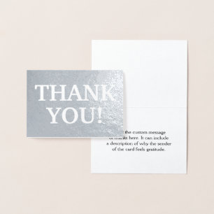 Plain Silver Foil "TACK"! Kort