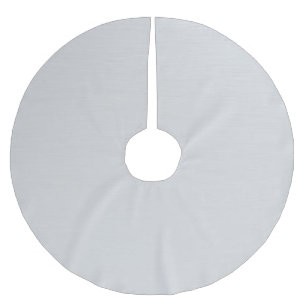 Plain Silver Träd Skirt Julgransmatta Borstad Polyester