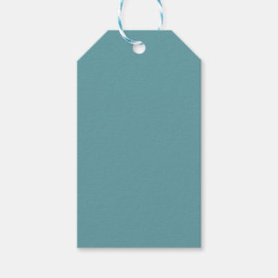 Plain Teal Presentetikett
