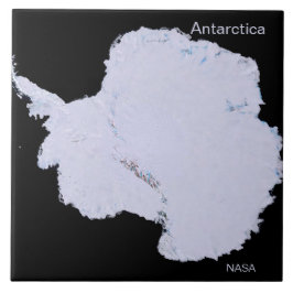 Plain White Antarctica Photo av NASA Kakelplatta