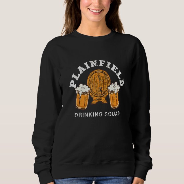 Plainfield Drinking Squad Illinois Homebrewing Il T Shirt (Framsida)