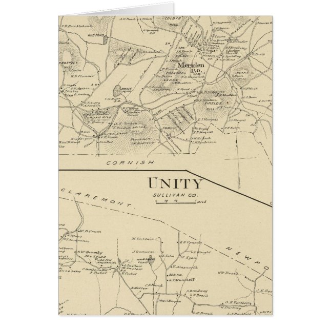 Plainfield, Enity Hälsningskort (Framsidan)