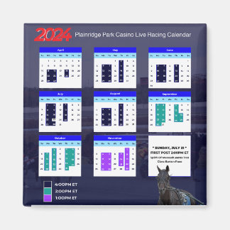 Plainridge Park Tävling Season Magnet