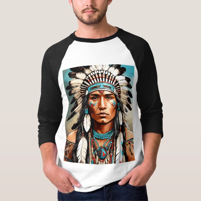 Plains anda: Indisk indisk indian T Shirt (Framsida)