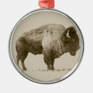 Plains Bison Julgransprydnad Metall