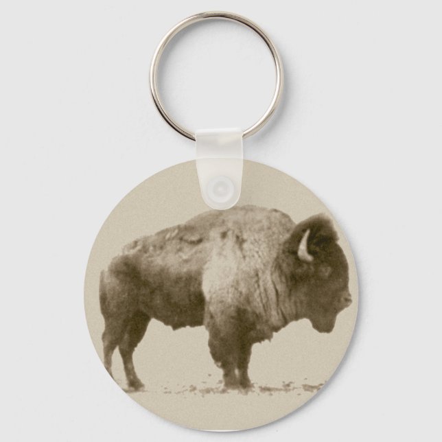 Plains Bison Nyckelring (Framsida)