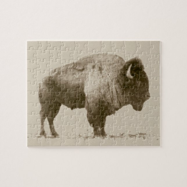 Plains Bison Pussel (Horisontell)