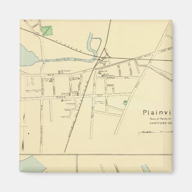 Plainville, Warehouse Pt, Windsor Magnet (Framsidan)