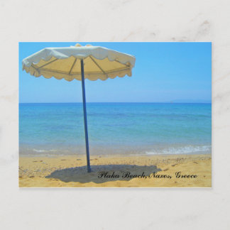 Plaka Beach, Naxos, Grekland Vykort