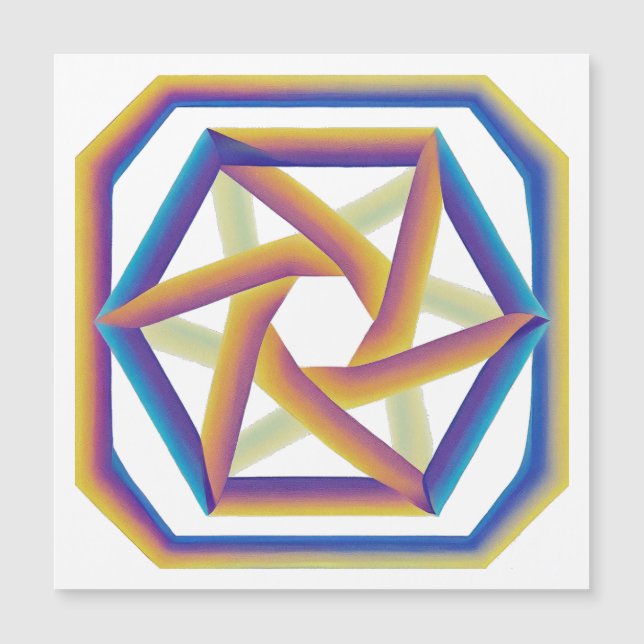 Plake 64 och Hexagrams Large Magnet (Framsida)