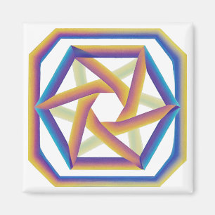 Plake 64 och Hexagrams Small Magnet