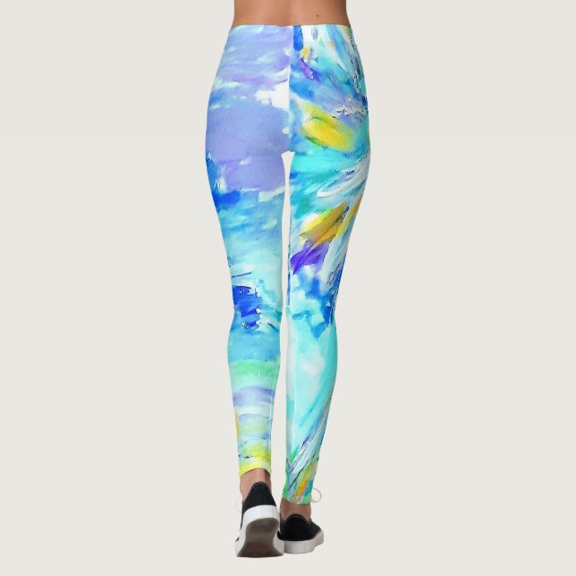 Plam Träd Legginsgs Leggings (Baksida)
