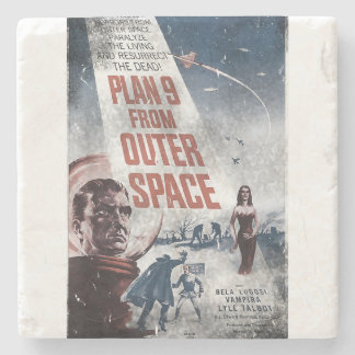 PLAN 9 FRÅN RYMDEN-film Poster Vintage-film Stenunderlägg