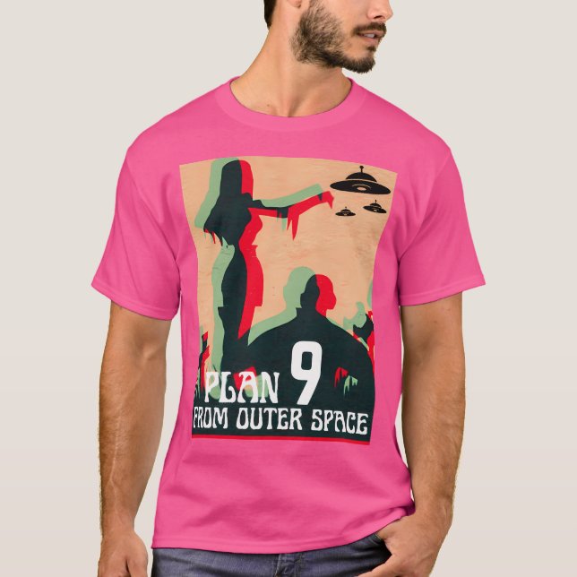 Plan 9 från Rymden T Shirt (Framsida)