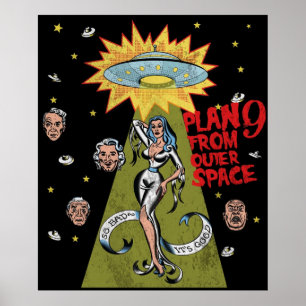 Plan 9 från rymden T-skjorta Poster