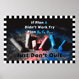 "Plan A" Positive Wall Art Poster