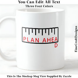Plan Ahead Funny Crafter Sewer Quilter 063 Quote Kaffemugg