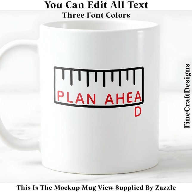 Plan Ahead Funny Crafter Sewer Quilter 063 Quote Kaffemugg (Skapare uppladdad)
