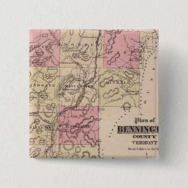 Plan Bennington County, Vermont Knapp (Framsida)