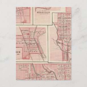 Plan Cambridge City, Wayne Co med Newport Vykort